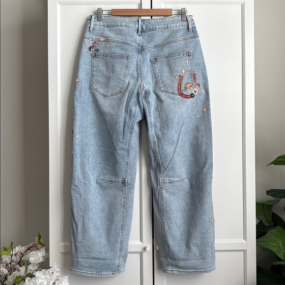 NWOT Driftwood Barbara x Hallucination High Rise Cropped Wide Leg Jeans, 27 - Picture 10 of 13